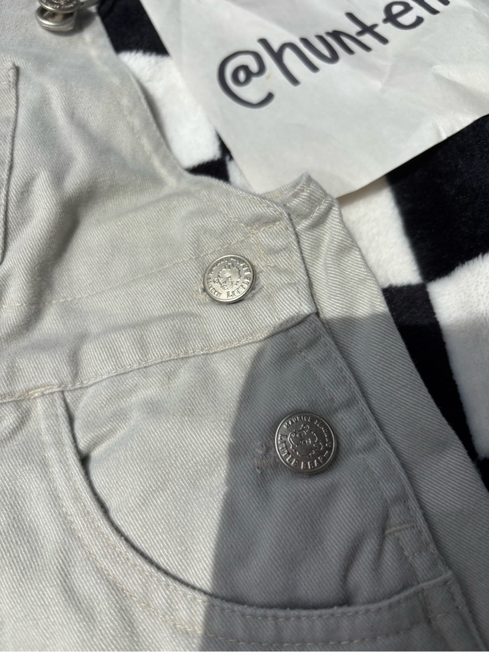 Rare Vintage size4T Maurice Sendak’s Little Bear embroidered overalls 100%cotton - Picture 4 of 10